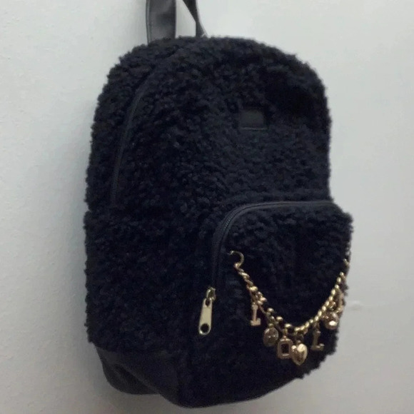 Icing Black with Gold Charms Mini Backpack & Wallet. New with Tags - Picture 5 of 8